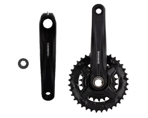 Шатуны велосипеда Shimano FC-MT210-B2, FOR REAR 9-SPEED, 2-PCS FC, 170MM, 36-22T W/O CG,W/O BB PARTS, CHAIN LINK