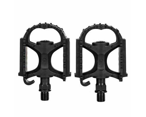 Педали велосипеда STG FP-628, ось 1/2", пластик, черные