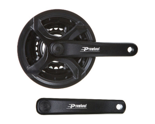 Шатуны PROWHEEL TA-CQ02 170MM, CHAINRINGS 24/34/42T w/PLASTIC BLACK CHAINGUARD