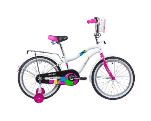 Велосипед NOVATRACK 20", CANDY, белый