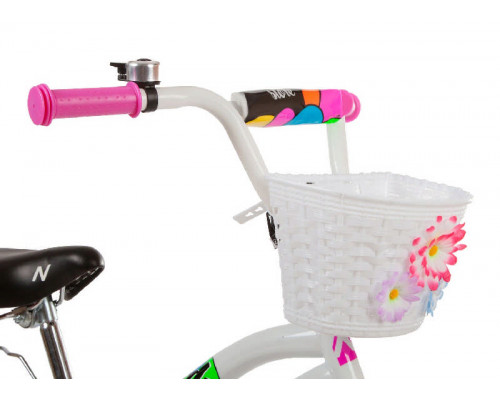 Велосипед NOVATRACK 20", CANDY, белый