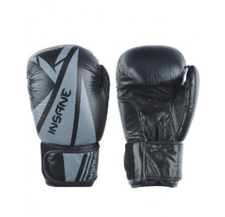 Перчатки боксерские INSANE ARES IN22-BG300, кожа, черный, 14 oz