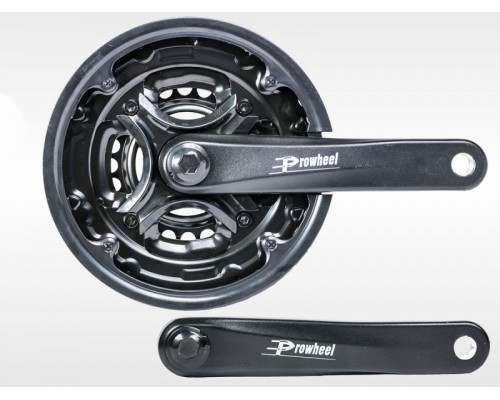 Шатуны горные под квадрат алюминевые PROWHEEL 24х34х42 /170 с пластик/защита малый