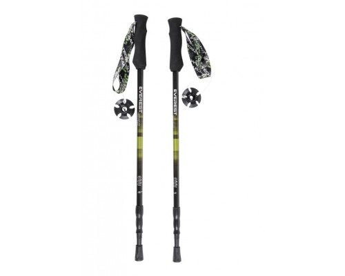 Палки для ходьбы TT EVEREST треккинговые раздвижные C EVA РУЧКОЙ TT 105-135 см GREEN