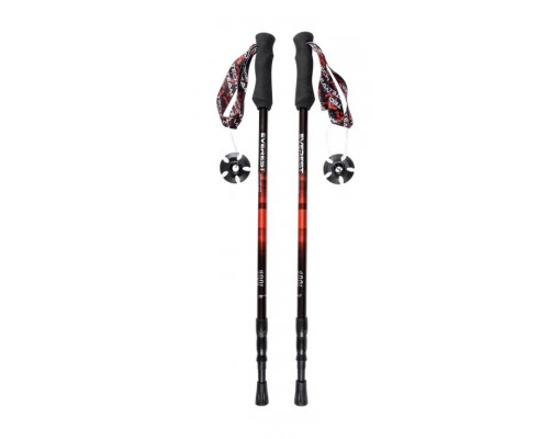 Палки для ходьбы TT EVEREST треккинговые раздвижные C EVA РУЧКОЙ TT 105-135 см RED