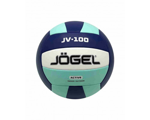 Мяч волейбольный Jogel JV-100, синий/мятный (BC23)