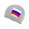 Взрослая шапочка для плавания, силикон, серый, SPRINTER флаг России