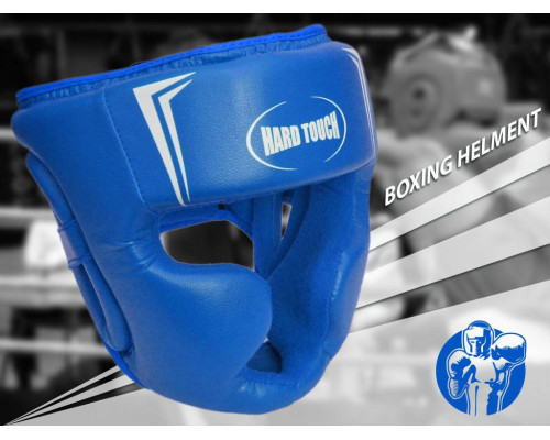 Шлем боксёрский закрытый blue M