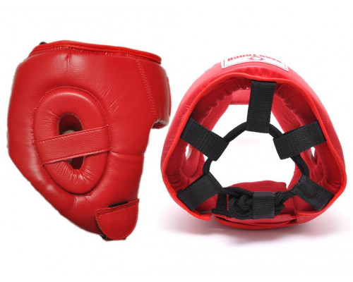 Шлем боксёрский открытый red M
