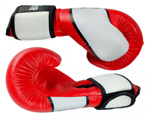 Перчатки боксёрские FIGHT PRO SERIES красные 8 унций PRO-F-K-8#