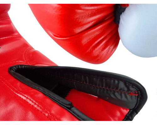 Перчатки боксёрские FIGHT PRO SERIES красные 8 унций PRO-F-K-8#