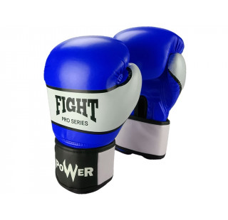 Перчатки боксёрские FIGHT PRO SERIES синие 8 унций PRO-F-С-8#