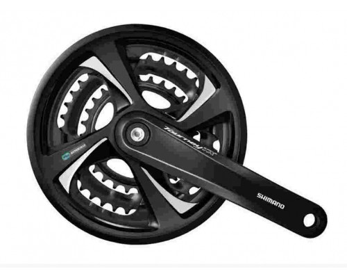 Система SHIMANO TY801, 170мм, Кв, 42/32/22, с защитой, черный