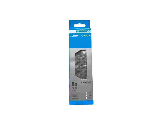 Цепь SHIMANO HG-40, 6/7/8 ск, 118зв, с замком UG51