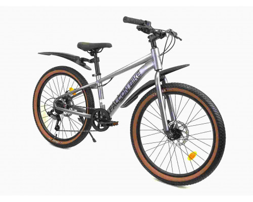 Велосипед FALCON BIKE 24" SHIFT 1.0 серый, алюминий, размер 12
