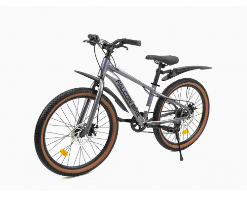 Велосипед FALCON BIKE 24" SHIFT 1.0 серый, алюминий, размер 12