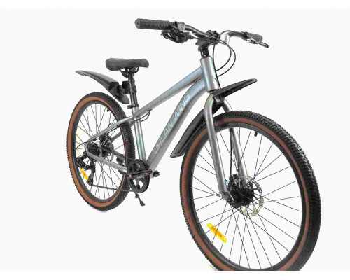 Велосипед FALCON BIKE 26" SHIFT 1.0 серый, алюминий, размер 14