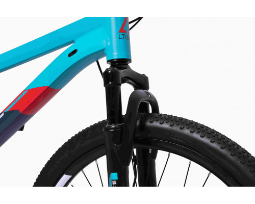 Велосипед LTBIKE BULLET 24" алюминий, рама 12", 7-ск, диск, серый/бирюзовый