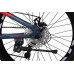 Велосипед LTBIKE BULLET 24" алюминий, рама 12", 7-ск, диск, серый/бирюзовый