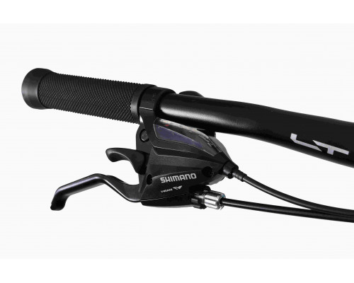 Велосипед LTBIKE BULLET 24" алюминий, рама 12", 7-ск, диск, серый/бирюзовый