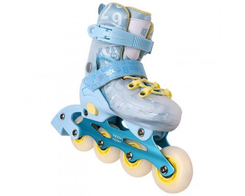 Роликовые коньки Tech Team Kidzroll, бирюзовый, 32-35, M
