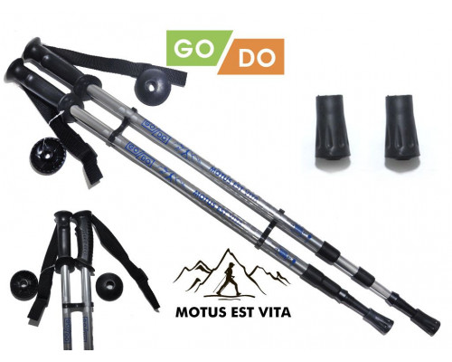 Палки треккинговые GO DO (110-135 см). G-DS1-СЕ