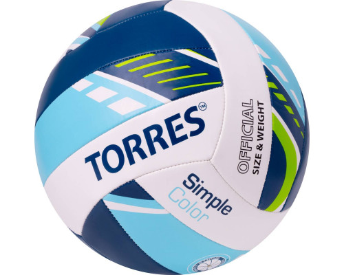 Мяч волейбольный TORRES Simple Color, размер 5