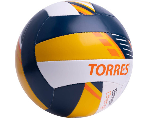 Мяч волейбольный TORRES Simple Orange, размер 5