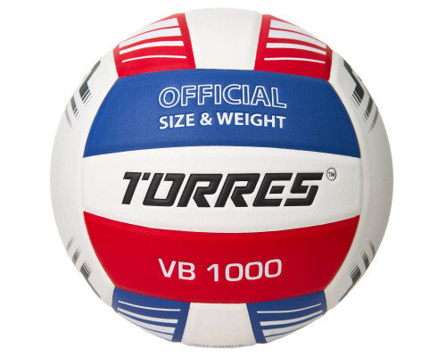 Мяч волейбольный TORRES VB 1000, микрофибра, размер 5