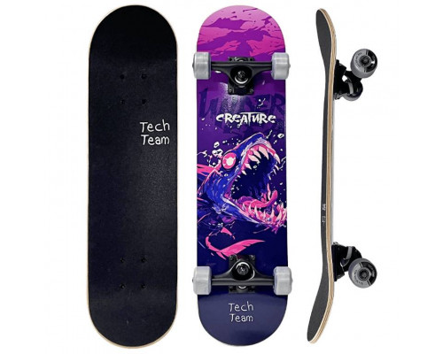 Скейтборд Tech Team Creature 27,5x7,25", фиолетовый