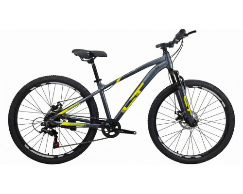 Велосипед LTBIKE BLAST 26", алюминий, рама 15", 7-ск, диск, серый-жёлтый