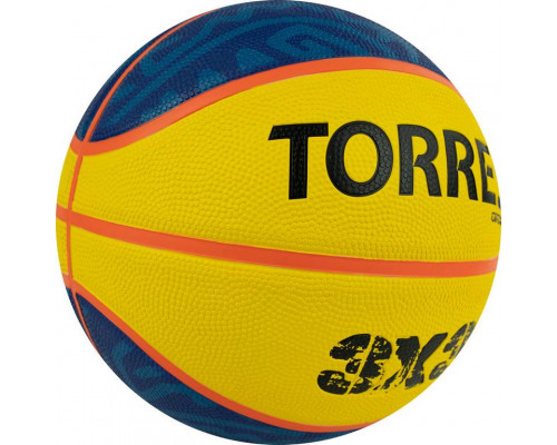 Мяч баскетбольный (стритбол) TORRES 3х3 Outdoor, резина, размер 6