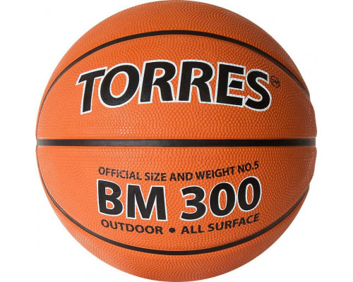 Мяч баскетбольный TORRES BM300, Размер 5