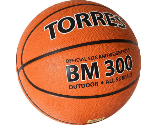 Мяч баскетбольный TORRES BM300, Размер 5