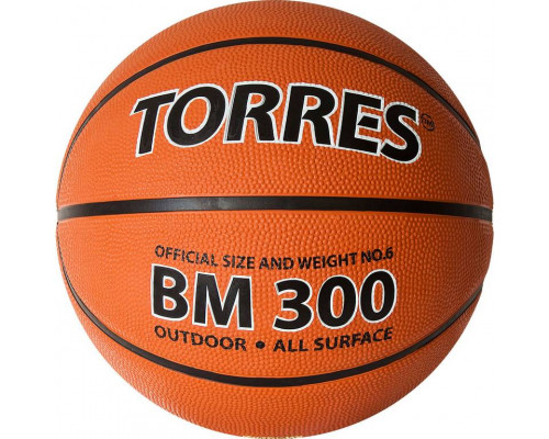 Мяч баскетбольный TORRES BM300, Размер 6