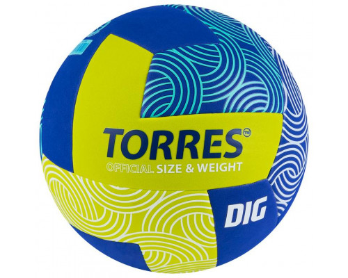 Мяч волейбольный TORRES DIG, размер 5