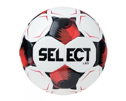 Мяч футбольный SELECT Leo V26, размер 5, бело-черно-красный