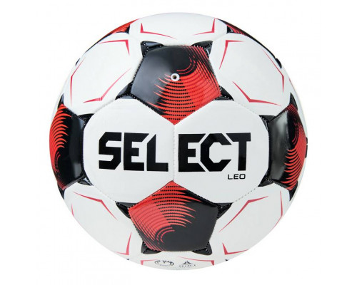 Мяч футбольный SELECT Leo V26, размер 5, бело-черно-красный