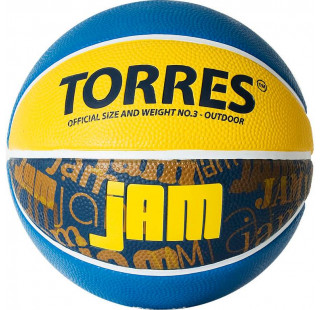 Мяч баскетбольный TORRES Jam, Размер 3
