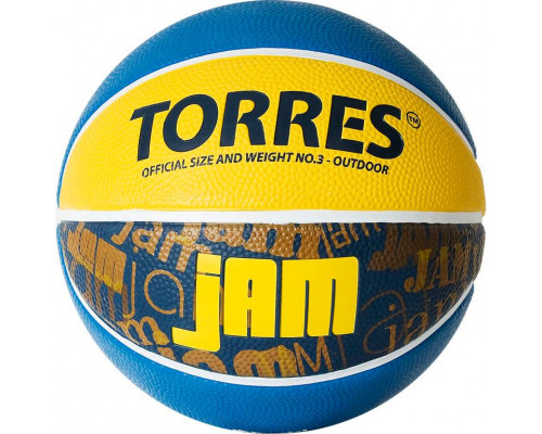 Мяч баскетбольный TORRES Jam, Размер 3