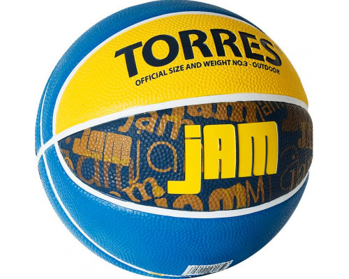 Мяч баскетбольный TORRES Jam, Размер 3