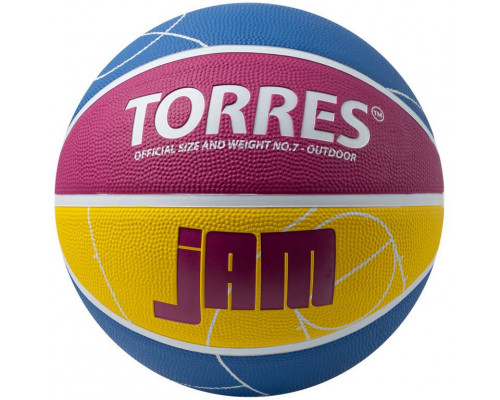 Мяч баскетбольный TORRES Jam, Размер 7