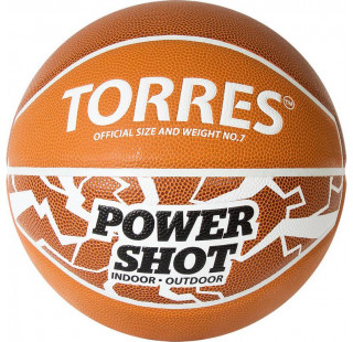 Мяч баскетбольный TORRES Power Shot, размер 7
