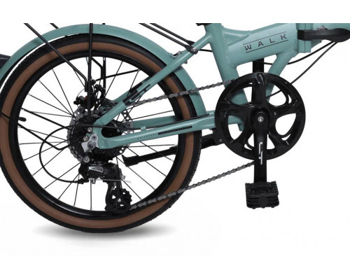 Велосипед 20" LTBIKE WALK, алюминий, складной, рама 11", 8-ск, серый
