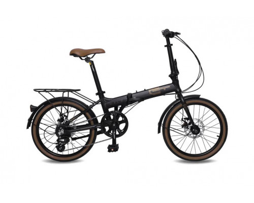 Велосипед 20" LTBIKE WALK, алюминий, складной, рама 11", 8-ск, черный