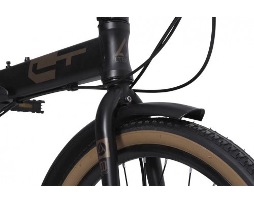 Велосипед 20" LTBIKE WALK, алюминий, складной, рама 11", 8-ск, черный