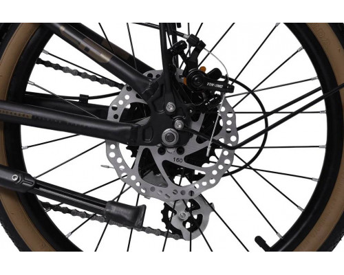 Велосипед 20" LTBIKE WALK, алюминий, складной, рама 11", 8-ск, черный