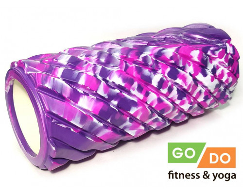 Валик ролл для фитнеса GO DO XW7-33-KM-purple