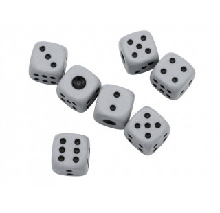 Кубик игровой  12. Цвет белый. Продается упаковками. 12#-Б