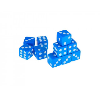 Кубик игровой  15. Цвет синий. Продажа упаковками.  К15#-С